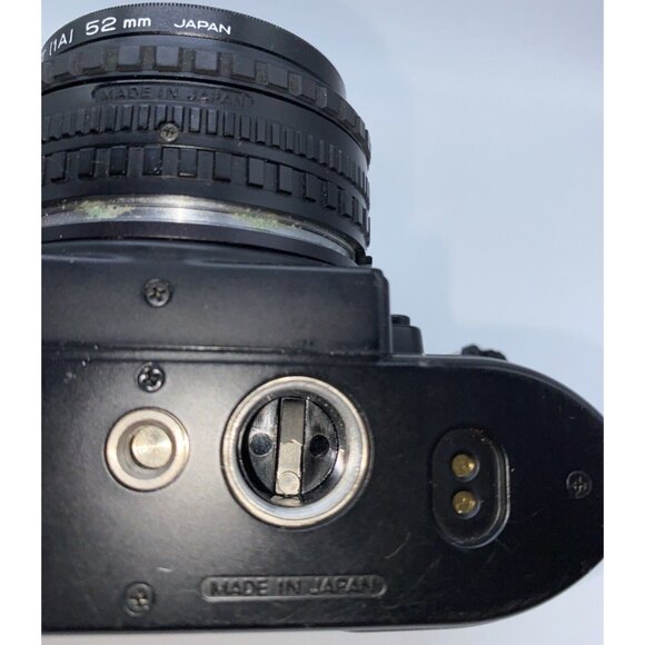 NIKON EM 35mm SLR Film Camera Series E 50mm 1:1.8 Lens Case Strap Untested - Picture 15 of 16